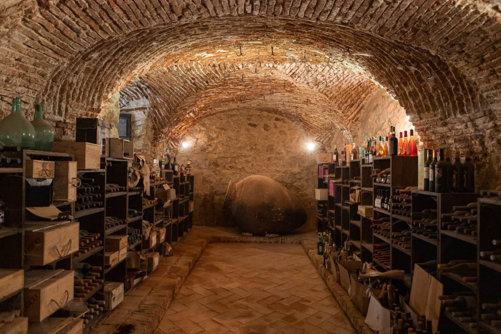 Bodega histórica en Casa rural del Siglo XVIII en Montánchez Cáceres.